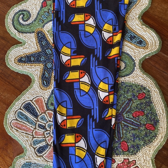 Lularoe OS Leggings Bundle Bird Lovers - Picture 5 of 9